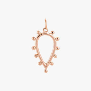 Open Heart Necklace Crystal