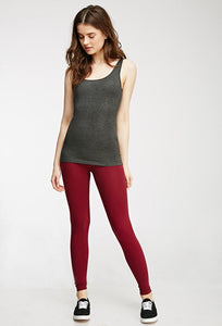 Grey Cotton Leggings