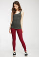 Grey Cotton Leggings