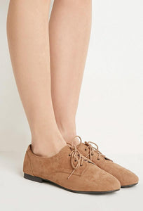 Faux Suede Oxfords