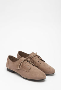 Faux Suede Oxfords